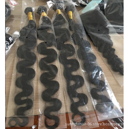 Sunlight Brazilian Body Wave Hair Bundles 9A Virgin Hair Extensions wholesale Remy Hair Weave